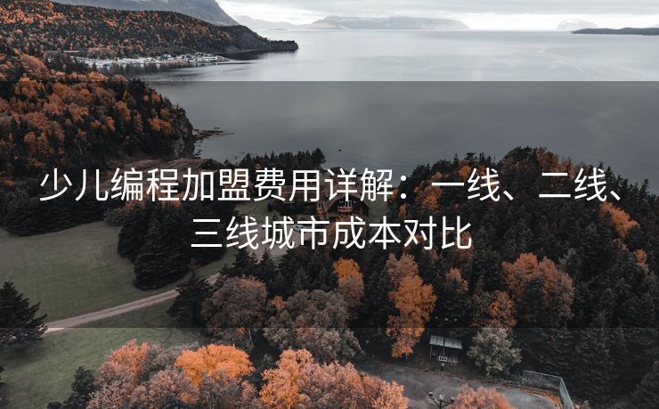 少儿编程加盟费用详解：一线、二线、三线城市成本对比