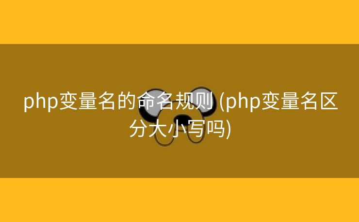 php变量名的命名规则 (php变量名区分大小写吗)