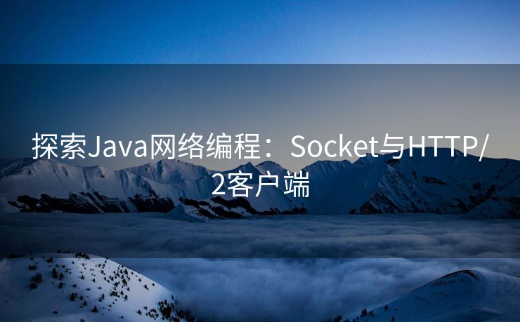 探索Java网络编程：Socket与HTTP/2客户端