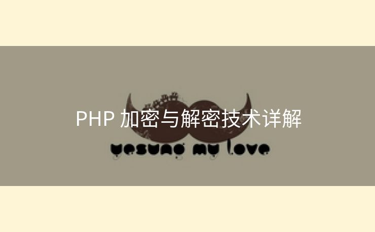 PHP 加密与解密技术详解 PHP 加密与解密技术详解