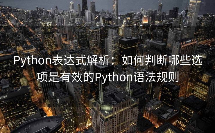 Python表达式解析：如何判断哪些选项是有效的Python语法规则