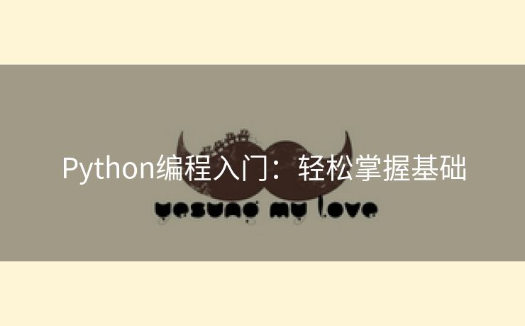 Python编程入门：轻松掌握基础