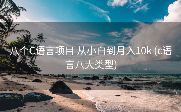 八个C语言项目 从小白到月入10k (c语言八大类型)