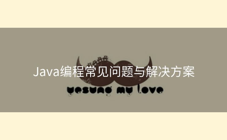 Java编程常见问题与解决方案