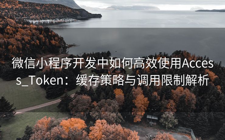 微信小程序开发中如何高效使用Access_Token：缓存策略与调用限制解析