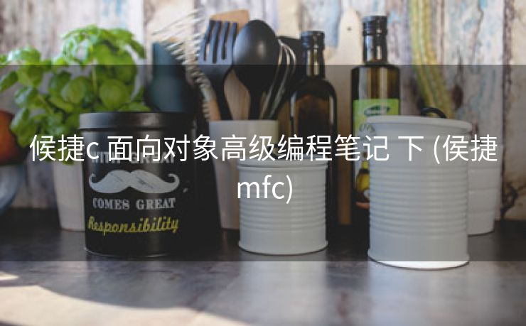 候捷c 面向对象高级编程笔记 下 (侯捷mfc)