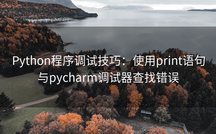 Python程序调试技巧：使用print语句与pycharm调试器查找错误