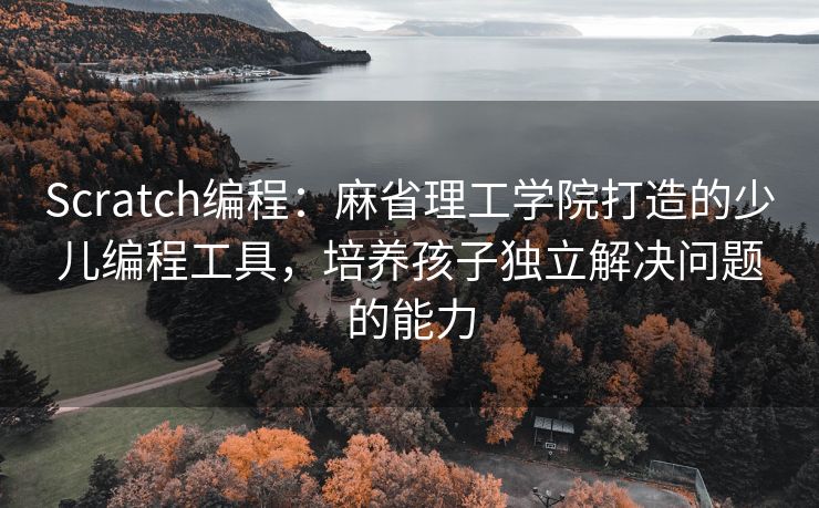 Scratch编程：麻省理工学院打造的少儿编程工具，培养孩子独立解决问题的能力