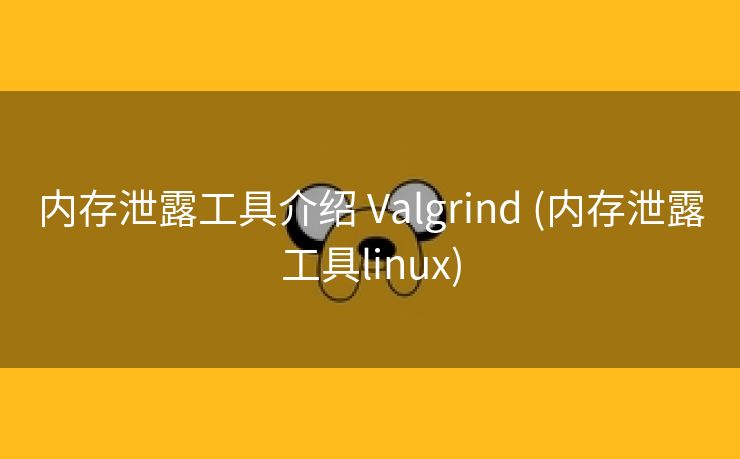 内存泄露工具介绍 Valgrind (内存泄露工具linux)