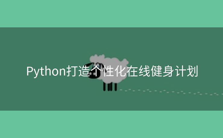 Python打造个性化在线健身计划