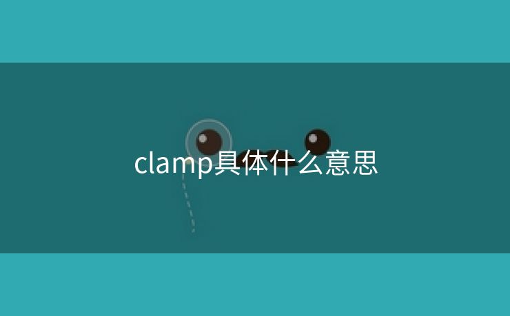 clamp具体什么意思