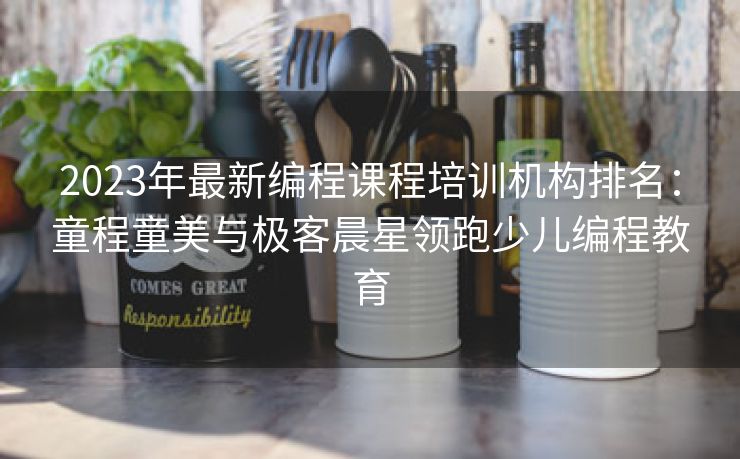 2023年最新编程课程培训机构排名:童程童美与极客晨星领跑少儿编程教育 2023年最新编程课程培训机构排名:童程童美与极客晨星领跑少儿编程教育