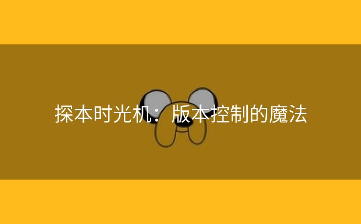 探本时光机：版本控制的魔法