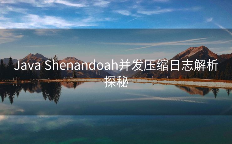 Java Shenandoah并发压缩日志解析探秘
