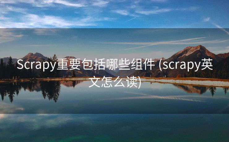 Scrapy重要包括哪些组件 (scrapy英文怎么读)