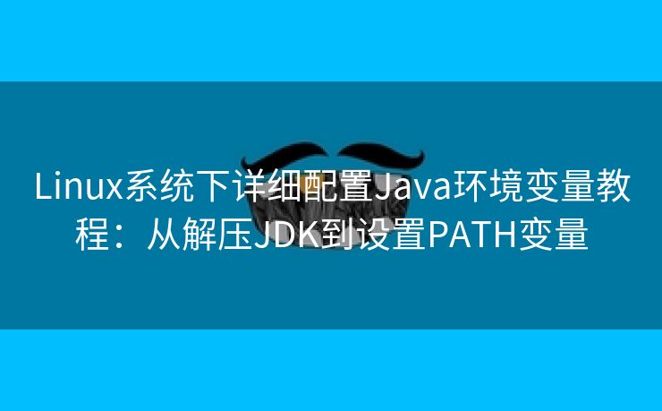 Linux系统下详细配置Java环境变量教程:从解压JDK到设置PATH变量 Linux系统下详细配置Java环境变量教程:从解压JDK到设置PATH变量
