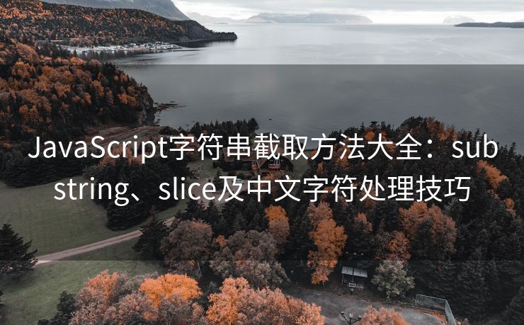 JavaScript字符串截取方法大全：substring、slice及中文字符处理技巧