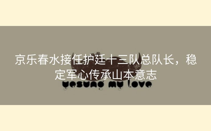 京乐春水接任护廷十三队总队长，稳定军心传承山本意志