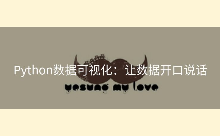 Python数据可视化：让数据开口说话