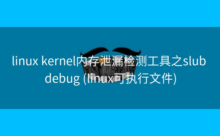 linux kernel内存泄漏检测工具之slub debug (linux可执行文件)