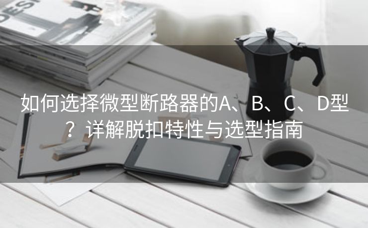 如何选择微型断路器的A、B、C、D型？详解脱扣特性与选型指南