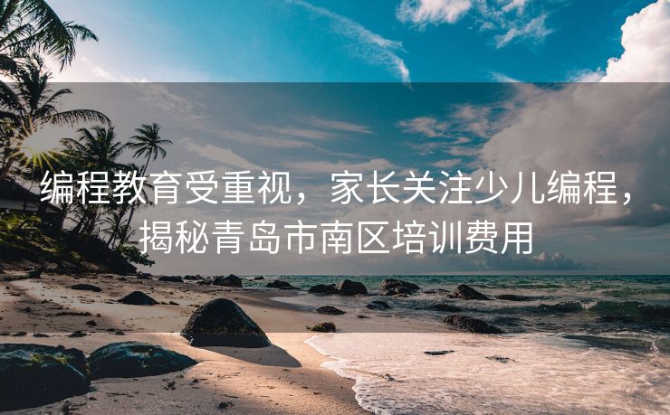 编程教育受重视，家长关注少儿编程，揭秘青岛市南区培训费用