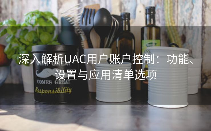 深入解析UAC用户账户控制：功能、设置与应用清单选项