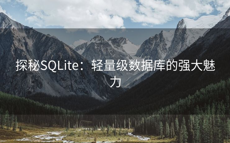 探秘SQLite：轻量级数据库的强大魅力