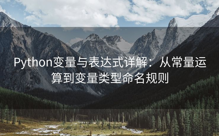 Python变量与表达式详解：从常量运算到变量类型命名规则