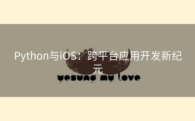 Python与iOS：跨平台应用开发新纪元