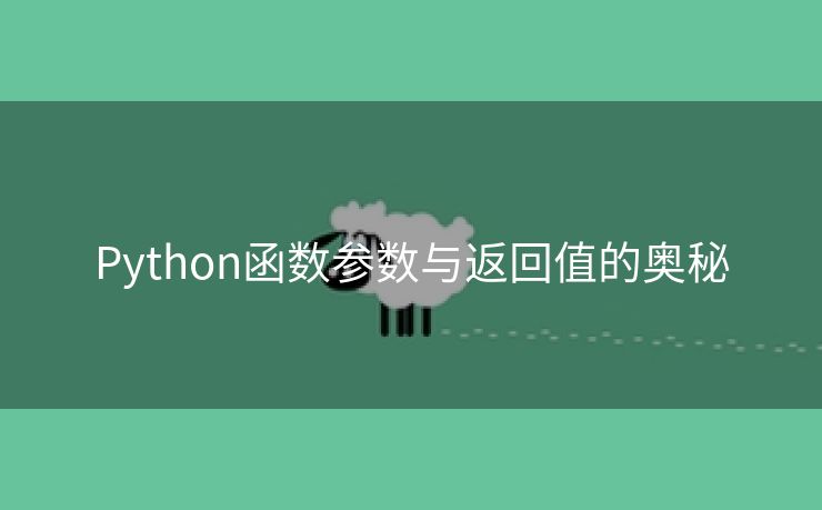 Python函数参数与返回值的奥秘