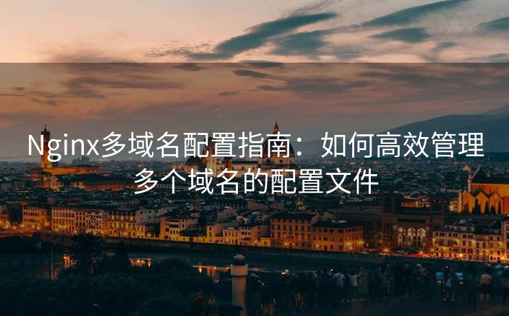Nginx多域名配置指南：如何高效管理多个域名的配置文件