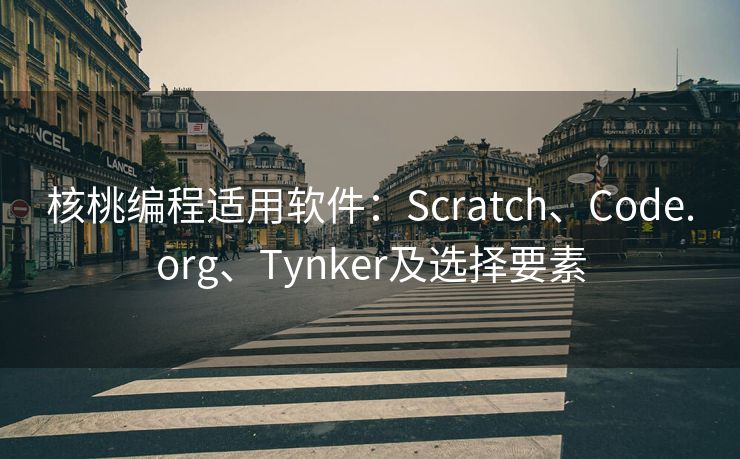 核桃编程适用软件：Scratch、Code.org、Tynker及选择要素