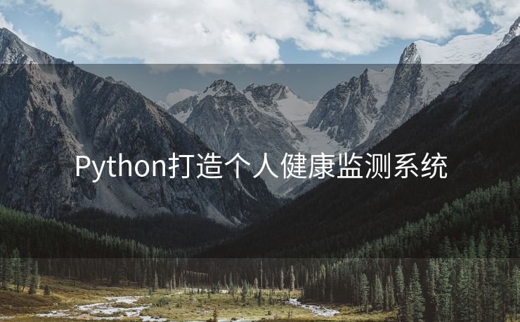 Python打造个人健康监测系统