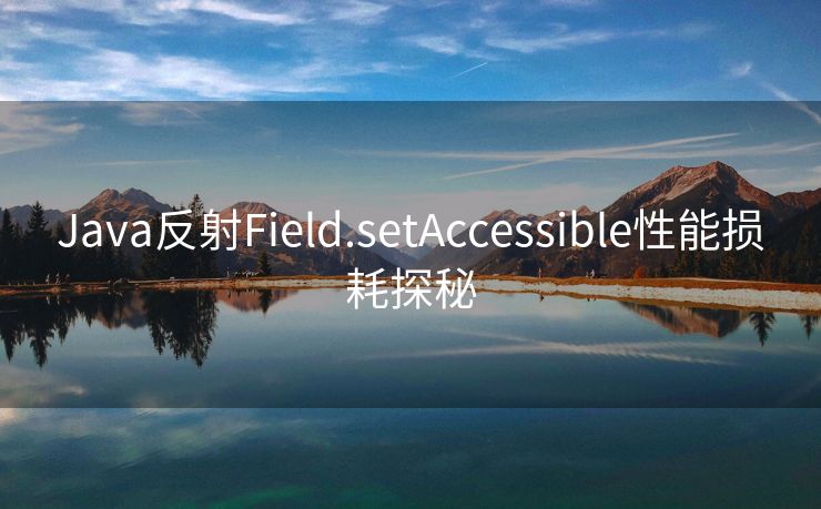 Java反射Field.setAccessible性能损耗探秘