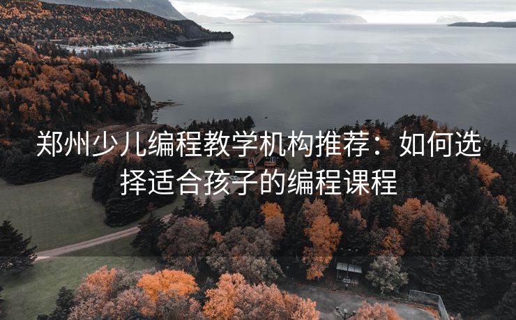 郑州少儿编程教学机构推荐:如何选择适合孩子的编程课程 郑州少儿编程教学机构推荐:如何选择适合孩子的编程课程