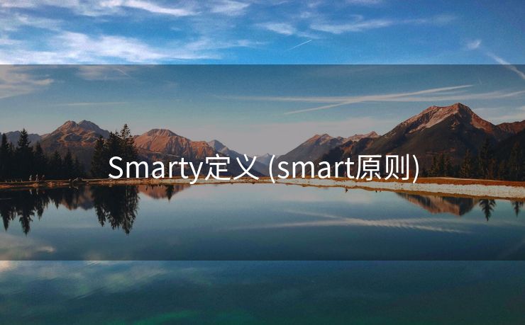 Smarty定义 (smart原则)