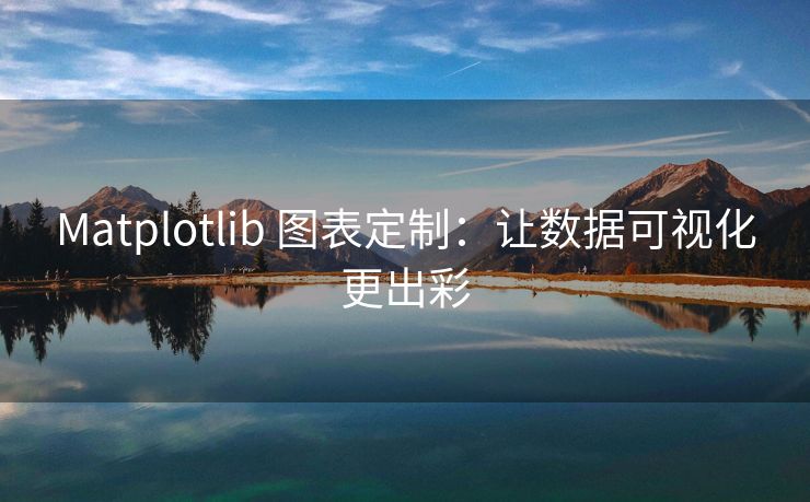 Matplotlib 图表定制：让数据可视化更出彩