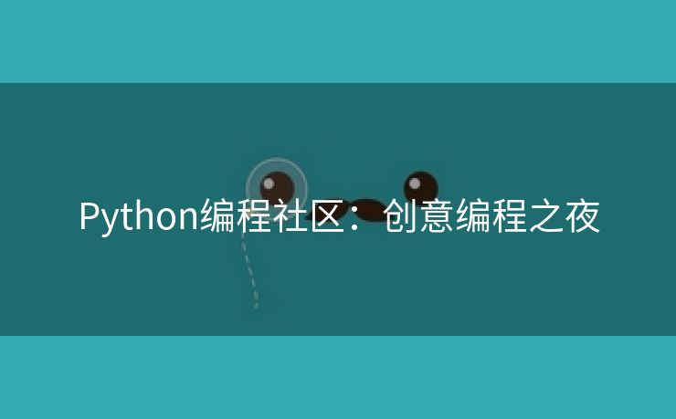 Python编程社区：创意编程之夜