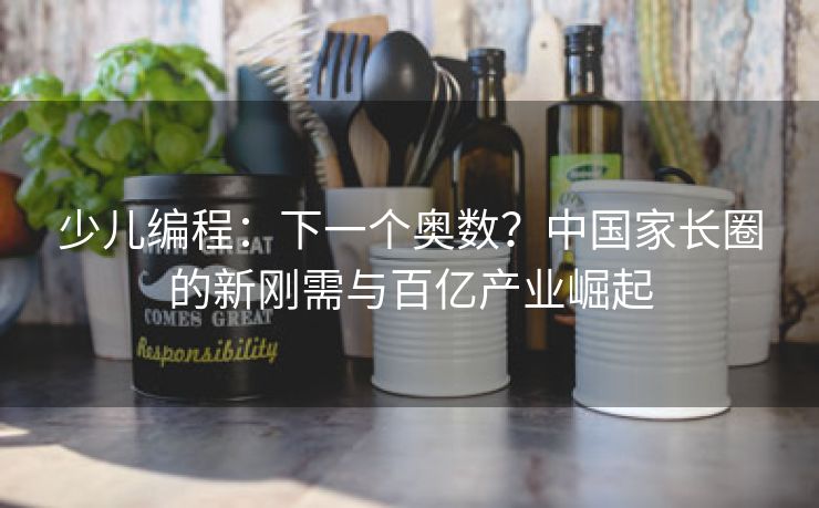 少儿编程：下一个奥数？中国家长圈的新刚需与百亿产业崛起