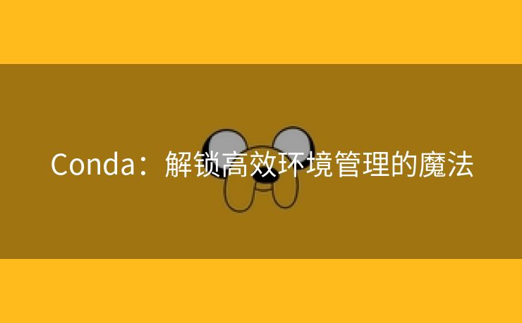 Conda：解锁高效环境管理的魔法