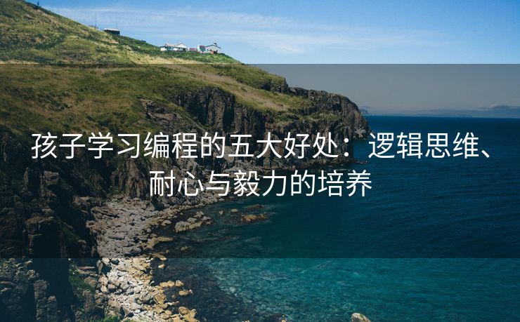 孩子学习编程的五大好处：逻辑思维、耐心与毅力的培养