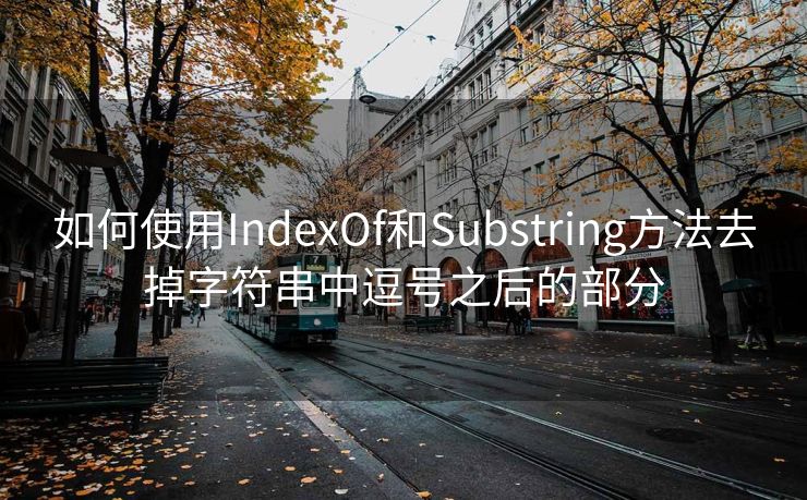如何使用IndexOf和Substring方法去掉字符串中逗号之后的部分