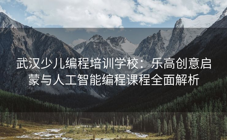 武汉少儿编程培训学校：乐高创意启蒙与人工智能编程课程全面解析