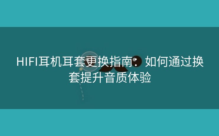 HIFI耳机耳套更换指南：如何通过换套提升音质体验