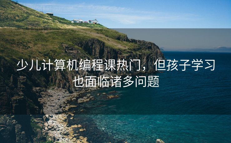 少儿计算机编程课热门，但孩子学习也面临诸多问题