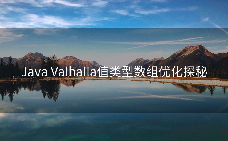 Java Valhalla值类型数组优化探秘