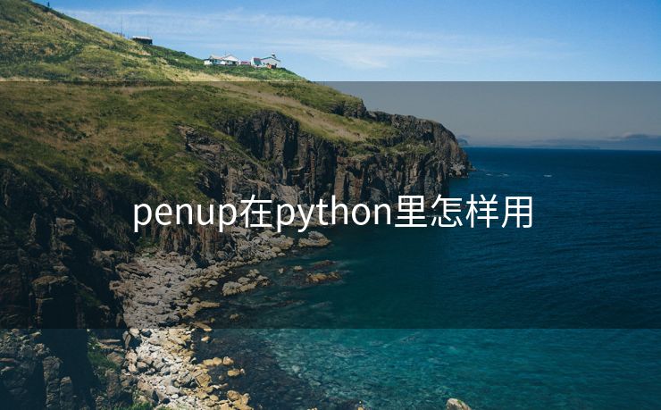 penup在python里怎样用