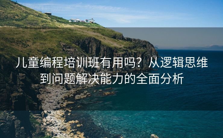 儿童编程培训班有用吗？从逻辑思维到问题解决能力的全面分析
