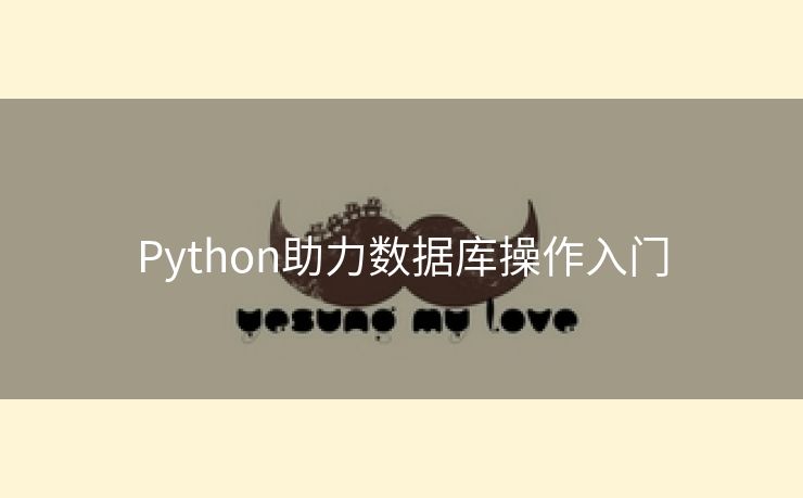 Python助力数据库操作入门